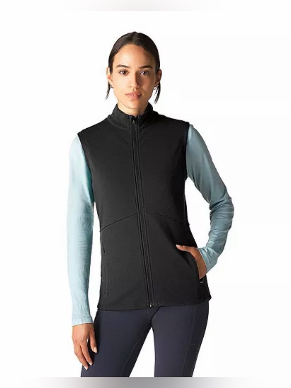 Ibex Outdoor Women's Shak Vest Black Merino Wool Size XS EUC